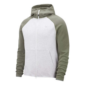 Sweat à capuche zippé classique de haute qualité et confortable pour hommes, fermeture à glissière personnalisée OEM, impression en relief personnalisée, polaire d'hiver de grande taille - Product Image 1