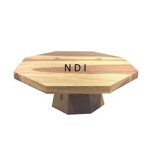 Vente chaude Design Élégant Plateau À Gâteau En Bois Gâteau Stand Décoratif À Un Niveau Pliant Dessert Tasse Gâteau Serveur Stand - Product Image 1