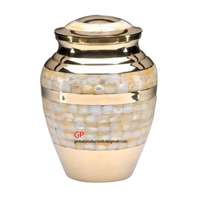 Urna de metal de alta calidad con diseño de la perla Madre, orejeras, funerarias, respetuosas con el medio ambiente, 100% - Product Image 2