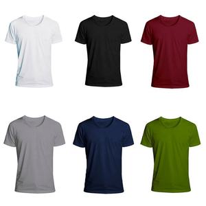 Camiseta deportiva 100% de algodón para hombre, camiseta blanca transpirable con cuello en V - Product Image 6