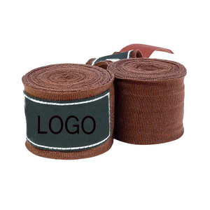 Protector deportivos de vendajes elásticos personalizados de alta calidad, envolturas de mano de boxeo con patrón impreso de uso de entrenamiento de PU y nailon MMA - Product Image 2