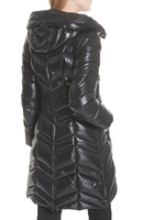 Veste matelassée chaude et brillante pour femme, style décontracté, imperméable, respirante, à capuche, pour l'hiver, service OEM