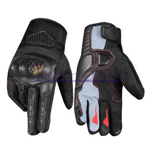 Gants de moto en cuir, AirMesh et peau de chèvre, pour motard, Cruiser, pour l'équitation de rue, livraison gratuite - Product Image 1