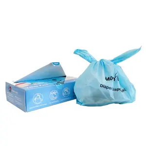 Disposable Compostable Baby Nappy Bags PE Nappy Scented Bags