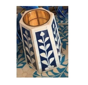 New Classic Bone Inlay Incense Burner Candle Holder <b>Mother</b> of Pearl Inlay Bakhoor Burner Mabkhara designed in India - Product Image 1