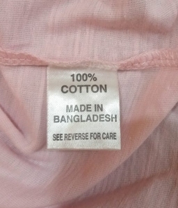 เสื้อยืดแขนสั้นลำลองสำหรับเด็กผู้หญิง ผ้าฝ้ายถักลายพิมพ์สำหรับฤดูร้อน คอกลม มีป้ายแบรนด์ เสื้อผ้าจากบังกลาเทศ สต็อกล็อต - Product Image 6