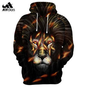 León diseño Jersey sublimación de Sudadera con capucha - Product Image 4