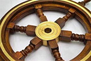 Nautical <b>Ship</b> <b>Wheel</b> With Brass Accents Boat's <b>Wheel</b> Along With Beautiful Brass Knobs (24 Inches) - Product Image 6