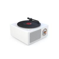 Altavoz Subwoofer inalámbrico con forma de reproductor de discos de carga USB, altavoz Retro portátil nostálgico para música, color azul