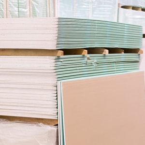 Panneau de gypse résistant à l'humidité Plaque de plâtre à bord carré résistant à l'humidité 12.5mm Placo Plaque de Platre BA13 Hydrofuge - Product Image 2