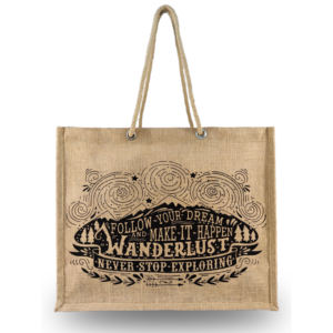 Bolsa de Yute y Algodón con Logotipo Personalizado al por Mayor, con Asa Acolchada |   Bolsa de Compras Reutilizable Ecológica para Supermercado, Bolsa Promocional para Empaque - Product Image 3