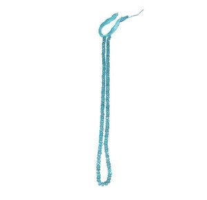 Línea de cuentas de ágata redondas, facetadas, de cuarzo azul - Product Image 1