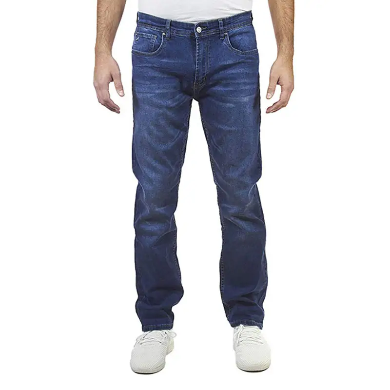 Denim jeans pent Wholesale Long Denim With Ruffle Hem Slim Fit Retro Casual Denim For Men Winter