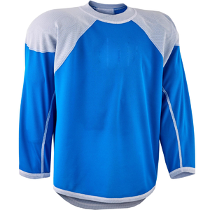 เสื้อฮอกกี้น้ำแข็งดีไซน์ใหม่ พิมพ์ลายแบบ Sublimation เต็มตัว ปรับแต่งชื่อทีมได้ สำหรับผู้ใหญ่ทุกเพศ  บริการ OEM จากอุตสาหกรรมเครื่องหนัง Barco - Product Image 4