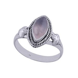 Gran oferta, anillo Vermeil de eternidad de piedras preciosas de cuarzo rosa de Plata de Ley 925, proveedor de joyería de plata elegante hecha a mano - Product Image 1