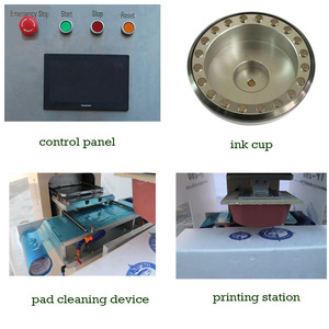 Machine d'impression semi automatique d'imprimante de grand tampon de silicone de boîte de polystyrène de panneau de nourriture de mousse - Product Image 4