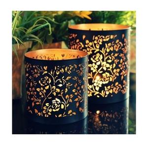 Soporte votivo de hierro para luz de té, hecho a mano, diseño antiguo, metálico, 2022 - Product Image 4