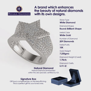 พร้อมส่ง10K ทองคำแท้เพชรธรรมชาติแฟชั่นการออกแบบซื้อในราคาที่ดีจากมหาราษฏระ - Product Image 3