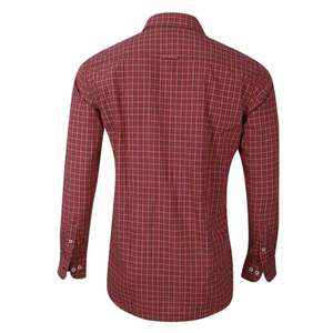 Vestido de algodón 100% para hombre, Camisa de franela, camisas casuales a rayas de Bangladesh, característica antiarrugas - Product Image 2