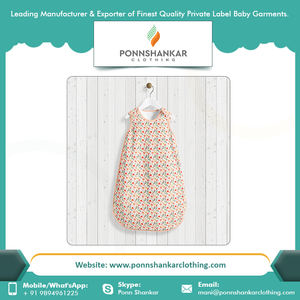 100 saco de dormir de algodón orgánico para bebé a precio asequible con personalización saco de dormir para bebé unisex tiene certificado India - Product Image 5