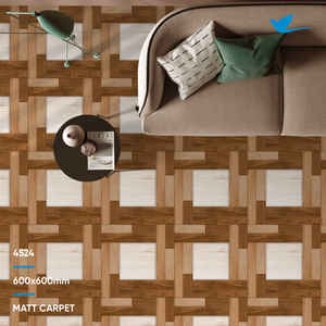 Carreaux de sol meilleure collection finition mate nouveau design 600x600 carreaux de céramique émaillés mats du fabricant et du fournisseur - Product Image 4