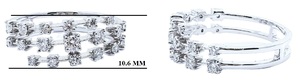 Great Offer Simply Asia Design 18k White Gold 100% Natural Diamond Fine Jewelry Claw Set Band Ring for Engagement - Product Image 2
