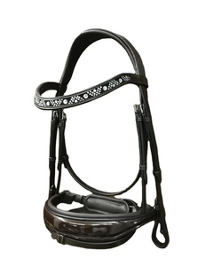 Vente en gros de bride d'équitation anatomique durable avec logo personnalisable pour chevaux en cuir équestre - Product Image 1