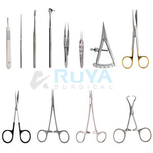 Conjunto completo de instrumentos quirúrgicos de acero inoxidable, Set de instrumentos médicos de blefaroplastia 2-4, CE ISO - Product Image 4