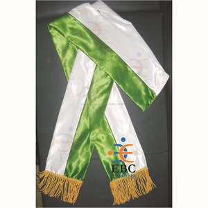 Faja de cintura ceremonial trenzada de moda, dorada y roja, con borlas, ecológica, de tamaño ajustable, estándar profesional para oficiales generales - Product Image 4