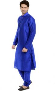Kurta — pyjama de créateur ethnique pour garçons, tenue de fête en soie, imprimée, Design traditionnel, mariage - Product Image 5