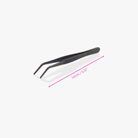 Pinza dentada de pulgar para vendaje quirúrgico, pinzas de acero inoxidable curvadas de 16 Cm, Punta dentada, CE ISO