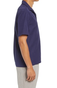 เสื้อยืดแขนสั้นผู้ชายคุณภาพสูง สไตล์ลำลองสมาร์ท ผ้าฝ้าย 100% ระบายอากาศ แห้งเร็ว ไซส์ใหญ่ ดีไซน์เรียบสีพื้น ด้านหน้าเรียบ - Product Image 3