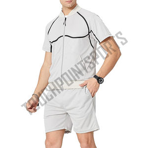 2025เซ็ตออกกำลังกายแบบลำลองของผู้ชายชุด2ชิ้นเสื้อยืดแขนสั้นและกางเกงขาสั้นระบายอากาศได้ดีสำหรับฤดูร้อน - Product Image 5