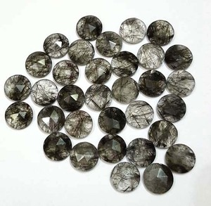 อัญมณีทรงกลมปรับเทียบขนาด10X10มม. สำหรับการทำเครื่องประดับขายส่งพลอยควอตซ์โรสตัดแบบธรรมชาติ - Product Image 3