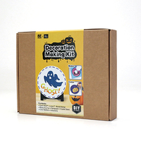 Kit de décoration en béton DIY pour Halloween, pour créer des ornements en ciment à peindre, idéal pour les fêtes, la décoration de bureau et comme cadeau