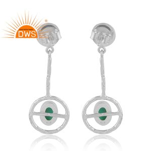 Nouveau femmes 925 argent Post boucles d'oreilles Arizona Turquoise pierres précieuses boucles d'oreilles fournisseur de bijoux Collection délicate - Product Image 3