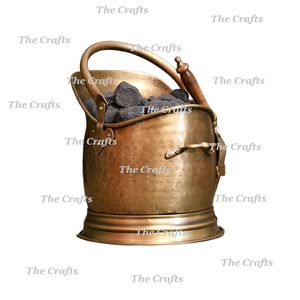 Seau de conception classique Seau de charbon de taille et de forme personnalisées dans un seau de stockage de charbon en cuivre à bas prix - Product Image 3