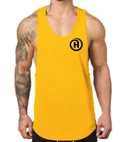 Wholesale Manufacturer New Design 2021 Cotton Comfortable Sleeveless Men Tank Tops Fitness Singlet Bodybuilding Workout Gym Vest