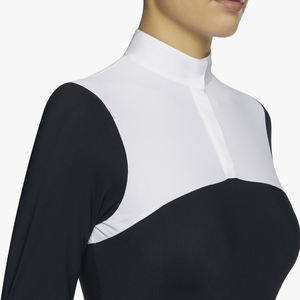 CAMISA DE EQUITACIÓN CAPA BASE POLO ECUESTRE MUJERES NIÑOS EN TELA TÉCNICA DE SECO RÁPIDO - Product Image 2