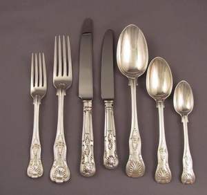 Ensemble de cuillères jetables modernes en acier inoxydable nickelé poli miroir, 7 pièces, design personnalisé, certifié CE, pour les repas et les fêtes - Product Image 1