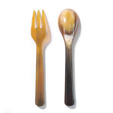 Cuchara de cuerno de búfalo natural para cubiertos Cubiertos Utensilios de cocina Cuchara de cuerno de café de tamaño personalizado - Product Image 6