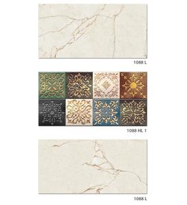 Color súper blanco con diseño decorativo azulejos de cerámica para pared del vestíbulo 30x60cm - Product Image 5