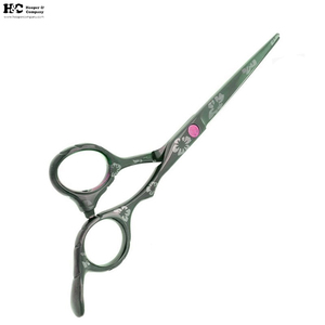 Professional Sustainable Straight Barber Scissors Stainless Steel Blade Hair Cutting <b>Shears</b> with Rubber <b>Handle</b> - Product Image 5