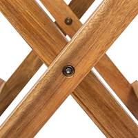 Nouvelle table basse moderne en bois d'acacia, petite, 46*46cm, pliable, MEILLEUR PRIX, fabriquée au Vietnam, facile à assembler, respectueuse de l'environnement