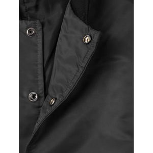 Veste bomber réversible en satin noir écologique personnalisée pour hommes et femmes, style universitaire, baseball, école, collège, PIHA SPORTS - Product Image 5