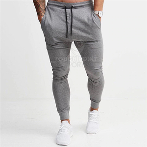 Super pantalon de survêtement pour homme, résistant et slim, couleur unie grise, gym, jogging, course à pied, collection 2020 - Product Image 4
