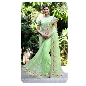 OEM kaynağı parti kıyafeti sari hindistan