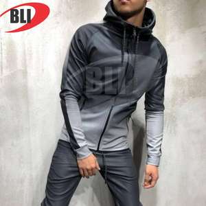 เสื้อฮู้ดซิปด้านหน้าและหลังพิมพ์ลายซับลิเมชันสำหรับผู้ชายผู้หญิงเสื้อมีฮู้ดติดโลโก้แบรนด์ของคุณเอง - Product Image 5