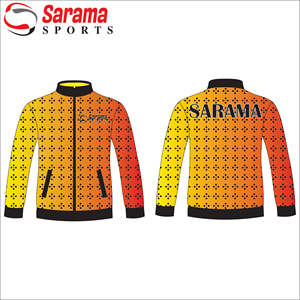 Chaqueta cortavientos personalizada al por mayor chaqueta con cremallera para hombre 100% poliéster con logotipo personalizado e impresión, - Product Image 2