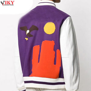 Letterman-Chaqueta de chenilla bordada, diseño personalizado, chenilla de béisbol - Product Image 2